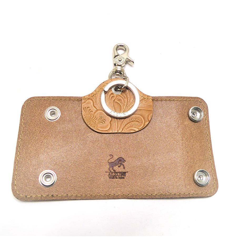 スマートキーホルダー フラワーエンボス