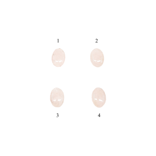 印台コンチョ　ローズクウォーツ13x18