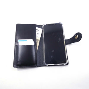 手帳型スマホカバー　フラワーエンボス　Mサイズ