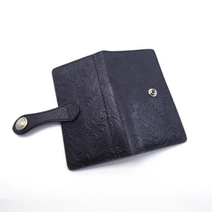 手帳型スマホカバー　ペイズリー　Mサイズ