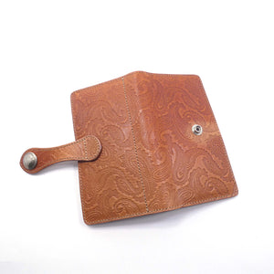 手帳型スマホカバー　ペイズリー　Mサイズ