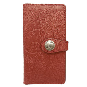 手帳スマホカバー　ペイズリー　Lサイズ