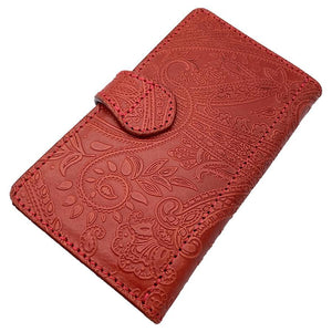 手帳スマホカバー　ペイズリー　Lサイズ