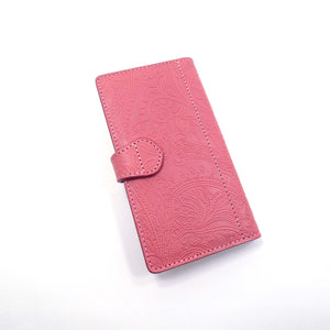 手帳スマホカバー　ペイズリー　Lサイズ