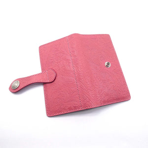 手帳スマホカバー　ペイズリー　Lサイズ