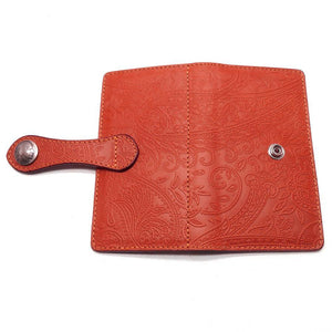 手帳スマホカバー　ペイズリー　Lサイズ