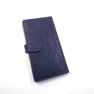 手帳スマホカバー　ペイズリー　Lサイズ