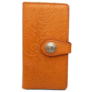 手帳スマホカバー　ペイズリー　Lサイズ