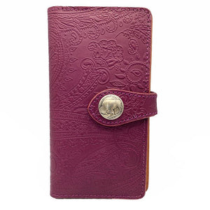 手帳スマホカバー　ペイズリー　Lサイズ