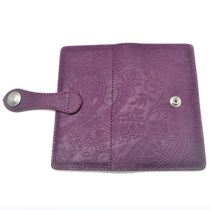 手帳型スマホカバー　ペイズリー　Mサイズ