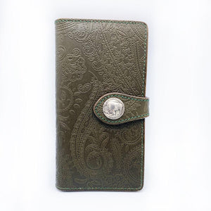 手帳スマホカバー　ペイズリー　Lサイズ
