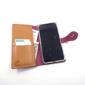 手帳型スマホカバー　ペイズリー　Mサイズ