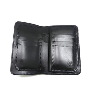 8110 ハーフ財布L字コイン カービング