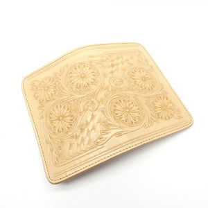 8110 ハーフ財布L字コイン カービング