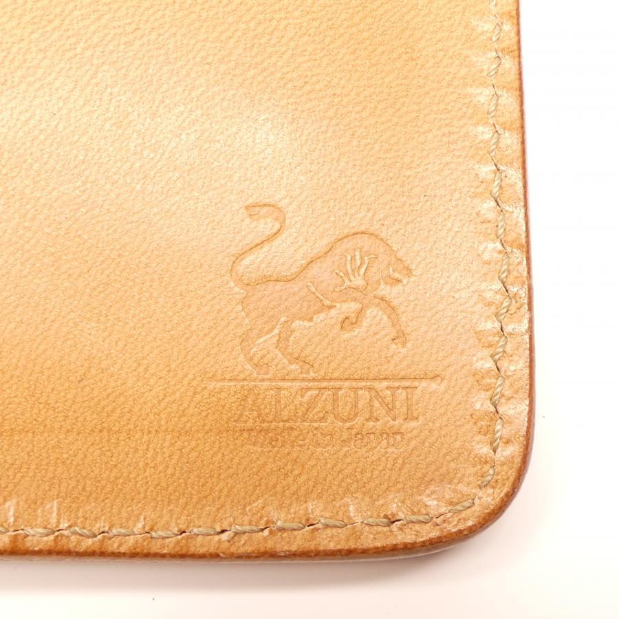 ハーフ財布 両面カード アウトポケット サドル