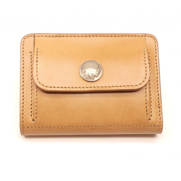 ハーフ財布 両面カード アウトポケット サドル