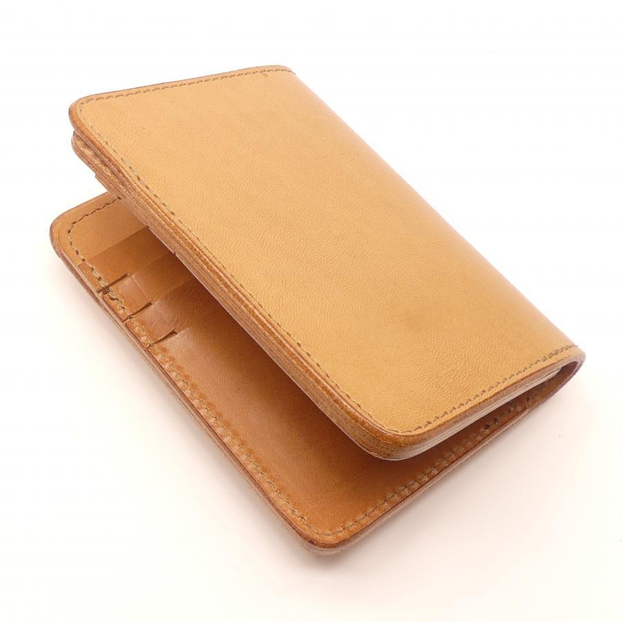 ハーフ財布 両面カード アウトポケット サドル