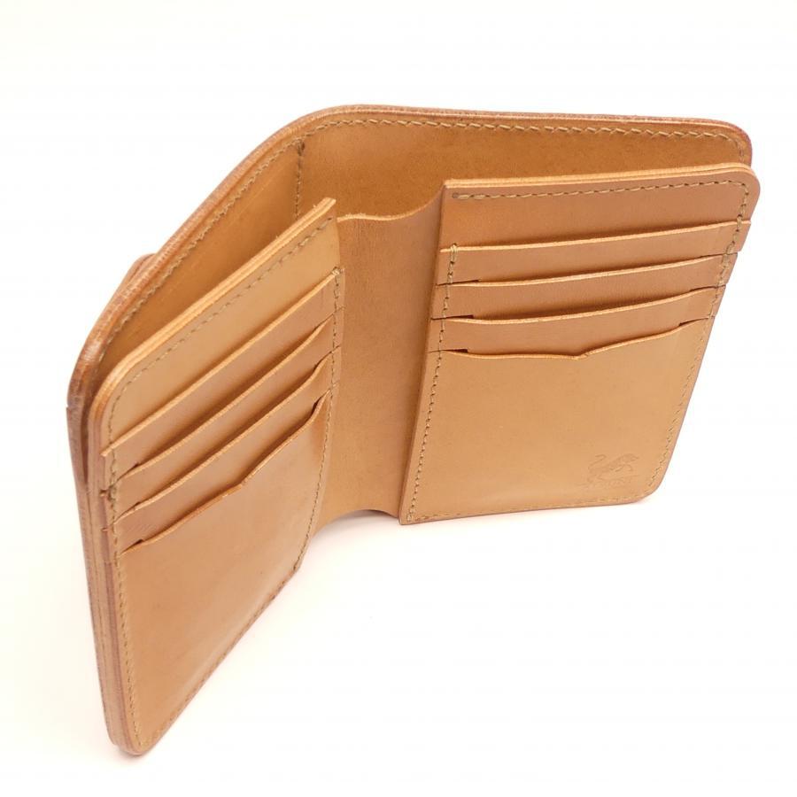 ハーフ財布 両面カード アウトポケット サドル