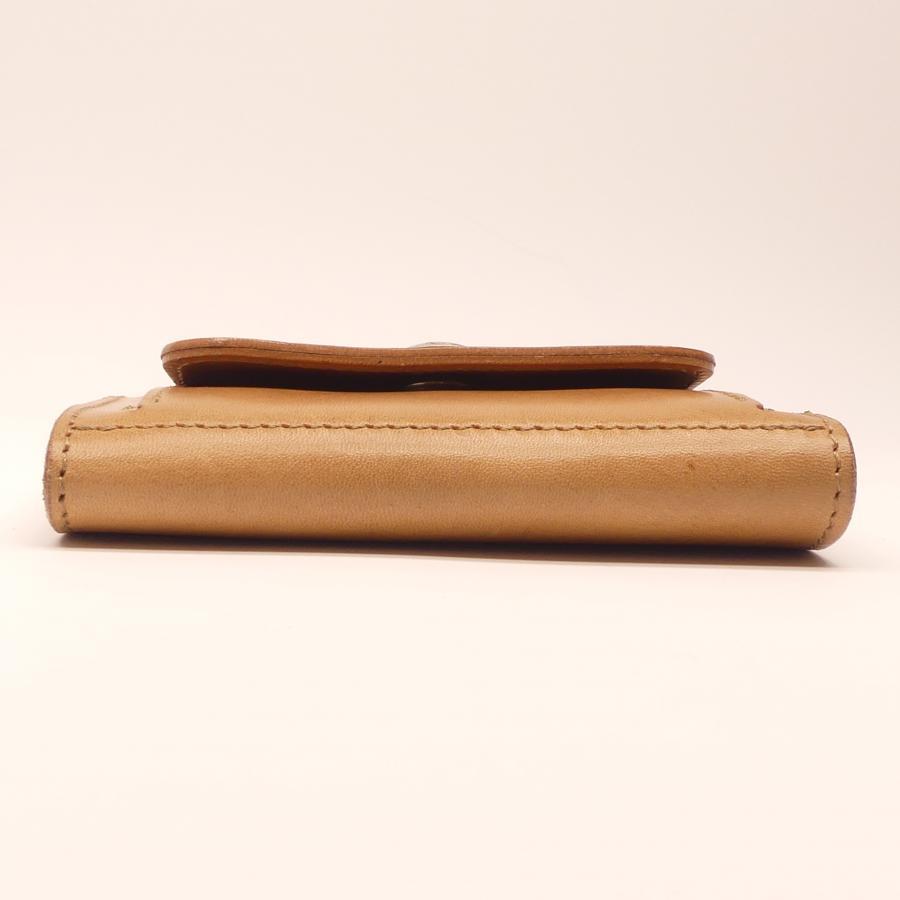 ハーフ財布 両面カード アウトポケット サドル