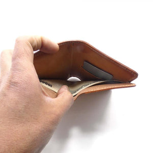 ハーフ財布 両面カード アウトポケット パイソン