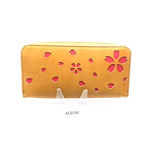 両マチFRF財布　L字スリム 桜型抜き