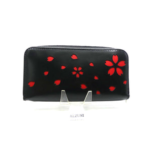 両マチFRF財布　L字スリム 桜型抜き