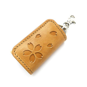 スマートキーホルダー（隠しホック）桜型抜き