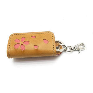 スマートキーホルダー（隠しホック）桜型抜き