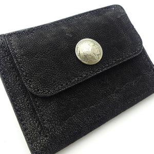 ハーフ財布 両面カード アウトポケット ゾウ