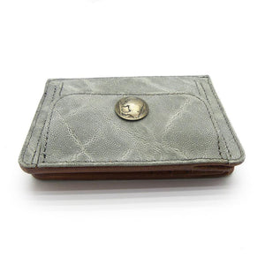 ハーフ財布 両面カード アウトポケット ゾウ