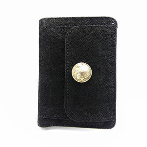 ハーフ財布 両面カード アウトポケット ゾウ