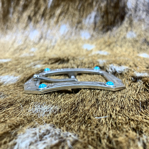 40ｍｍ中一美錠（ターコイズ柄）