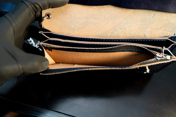 焼印トラッカーウォレット　ロング　ネイビー【限定品】