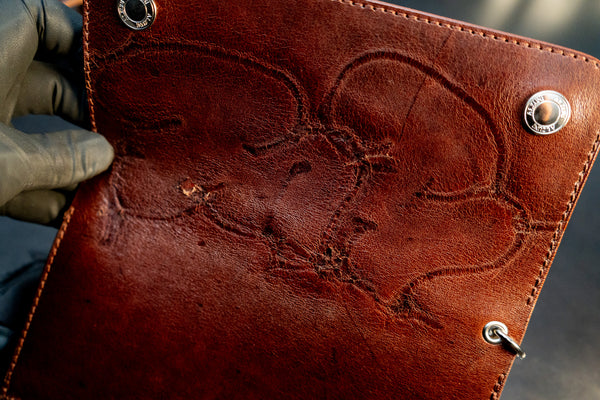 焼印トラッカーウォレット　ロング　ブラウン【限定品】