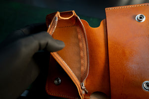 焼印トラッカーウォレット　ミドル　グリーン　【限定品】