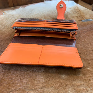 限定手染め　5103二つ折りF財布　パイソン