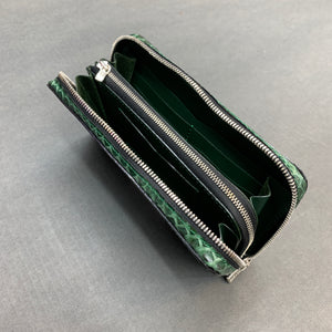 5103 両マチFRF財布 L字 スリム フルパイソンリボン