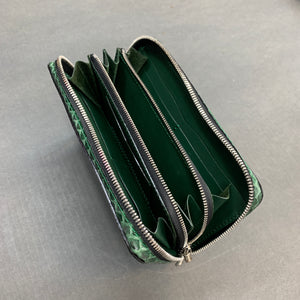 5103 両マチFRF財布 L字 スリム フルパイソンリボン