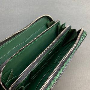 5103 両マチFRF財布 L字 スリム フルパイソンリボン