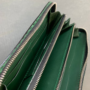 5103 両マチFRF財布 L字 スリム フルパイソンリボン