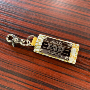 10様限定　5103両マチFRFL字スリム　アリゲーター:ホワイト/ゴールド（spo date00010)