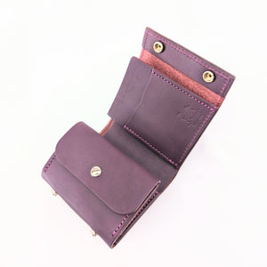 ミニ財布スクエア ホック