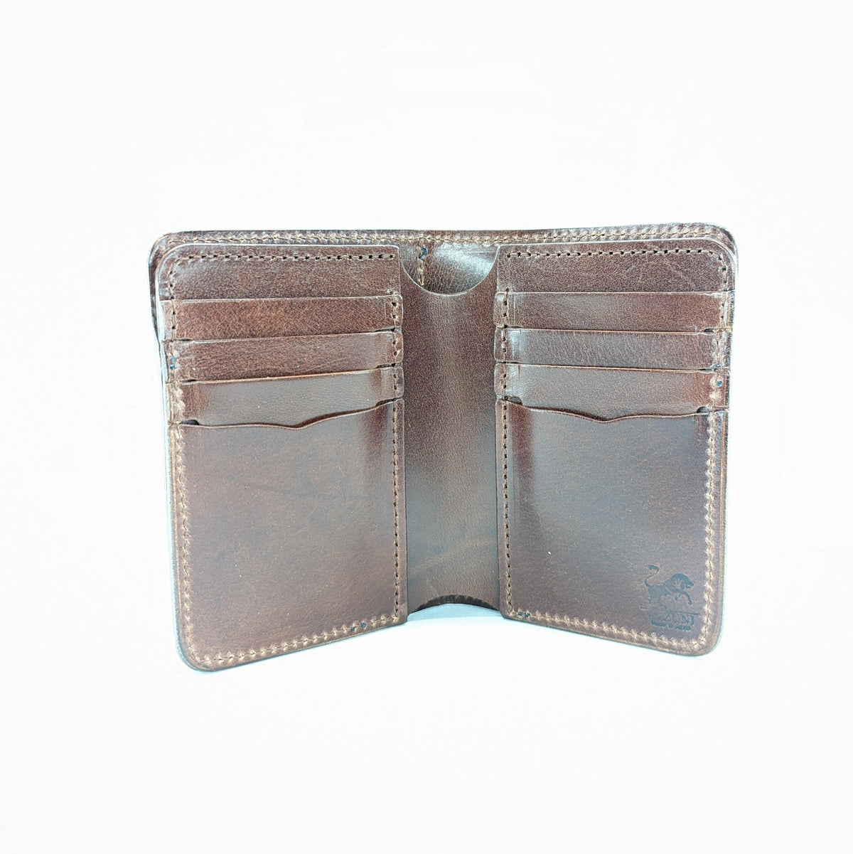 ハーフ財布 両面カード アウトジッパー インディ