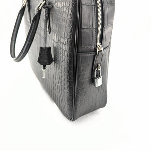 ONLINE SHOP限定　ビジネスバッグ　（クロコダイル型押）