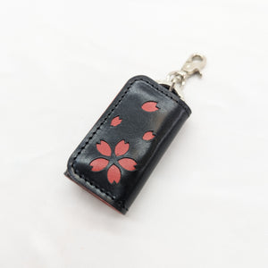 スマートキーホルダー（隠しホック）桜型抜き
