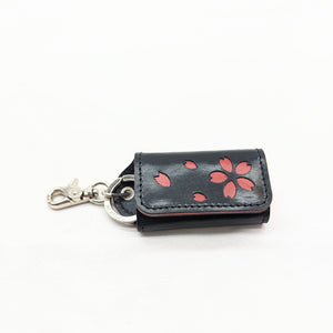 スマートキーホルダー（隠しホック）桜型抜き