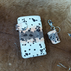 限定手染め　ハーフ財布L字コイン　スティングレイ