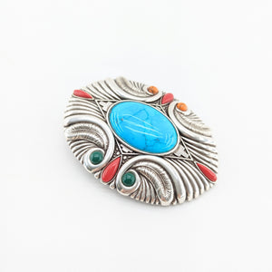 40ｍｍバックル（ターコイズ柄NO3）