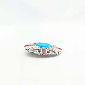 40ｍｍバックル（ターコイズ柄NO3）