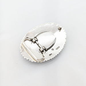 40ｍｍバックル　（ターコイズ柄NO4）